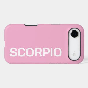 PERSONALIZED NAME ZODIAC SIGN STYLISH MODERN PINK