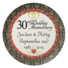 PERSONALIZED (NAMES/DATES) 30th Anniversary Plate