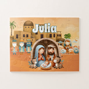 Personalized Nativity Jigsaw Puzzle