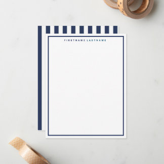 PERSONALIZED NAUTICAL STATIONARY NOTE CARD