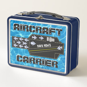 Personalized Navy Now's Aircraft Carrier Metal Lunch Box