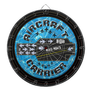 Personalized Navy Now's Aircraft Carrier Striker Dartboard
