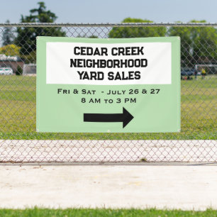 Personalized Neighborhood Sale Banner