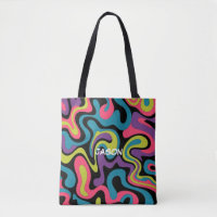 Personalized Neon Abstract Pattern — Retro Design