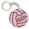 Personalized Netball Themed Gift Keyring