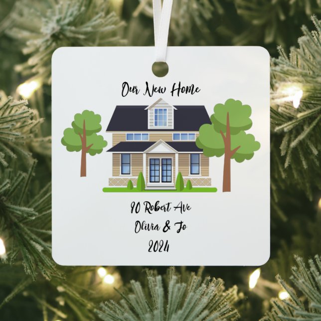 PERSONALIZED NEW HOME PHOTO ORNAMENT (Insitu)