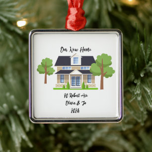 PERSONALIZED NEW HOME PHOTO ORNAMENT