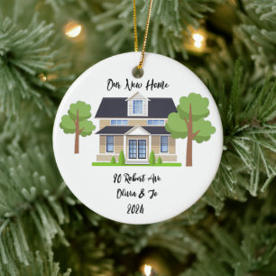 PERSONALIZED NEW HOME PHOTO ORNAMENT