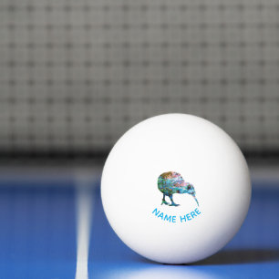 PERSONALIZED NEW ZEALAND KIWI PAUA PING PONG BALL