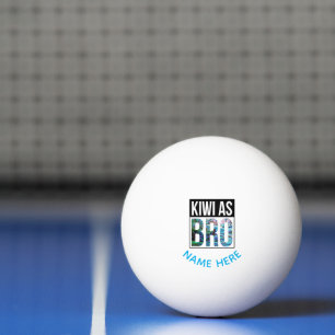 PERSONALIZED NEW ZEALAND KIWI PAUA PING PONG BALL