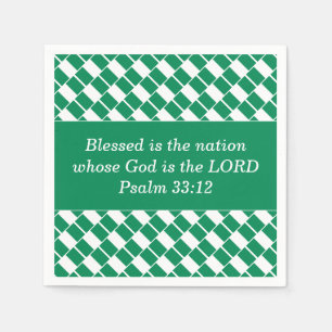 Personalized NIGERIA FLAG Christian Napkin