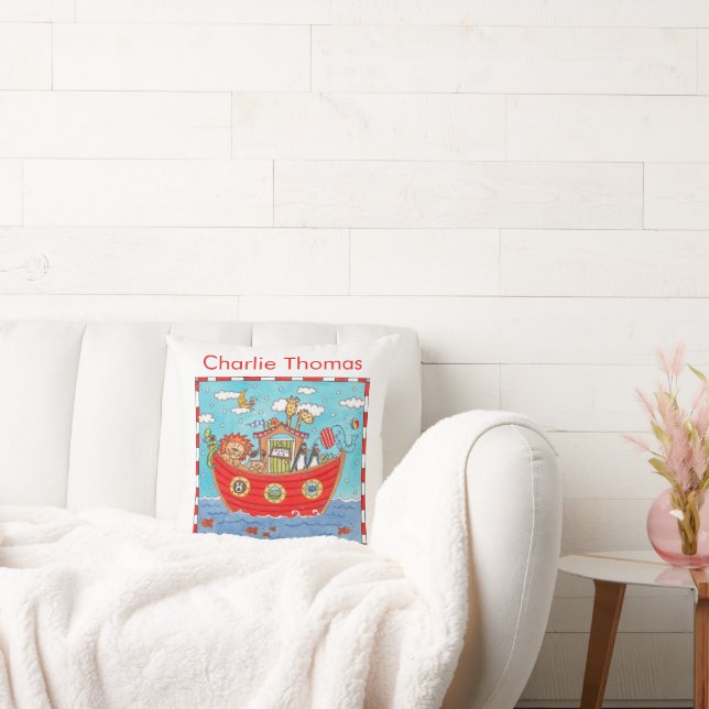 Personalized Noah's Ark  Cushion (Couch)