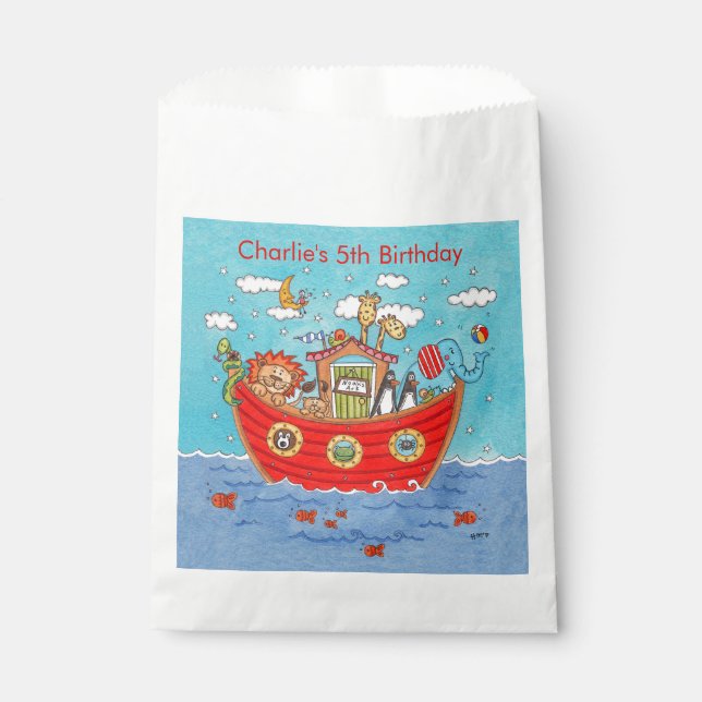 Personalized Noah's Ark  Favour Bag (Front)