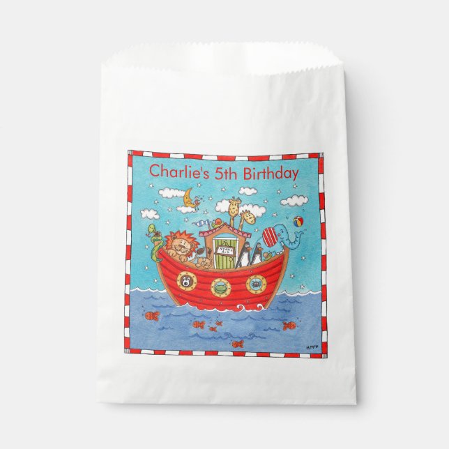 Personalized Noah's Ark  Favour Bag (Front)