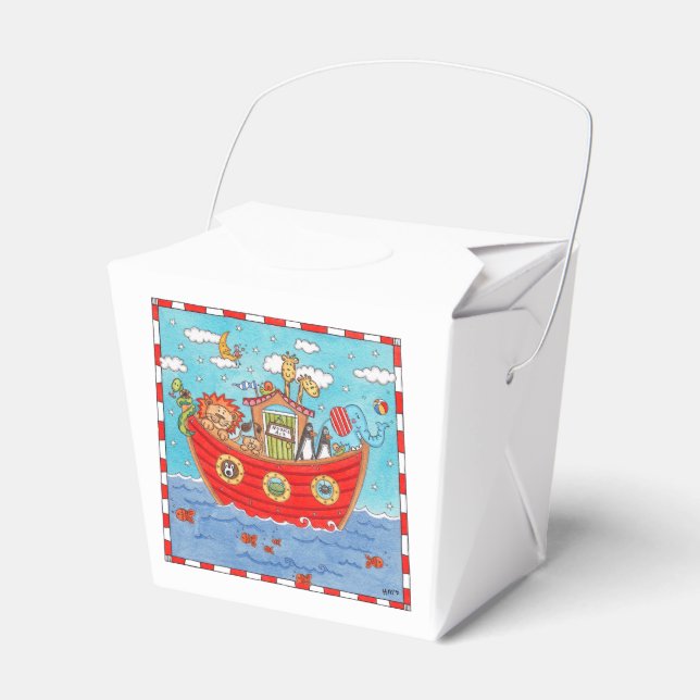 Personalized Noah's Ark  Favour Box (Front Side)