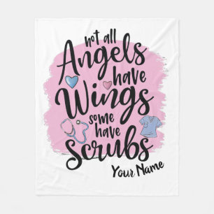 Personalized  - Not All Angels Have Wings  Fleece 