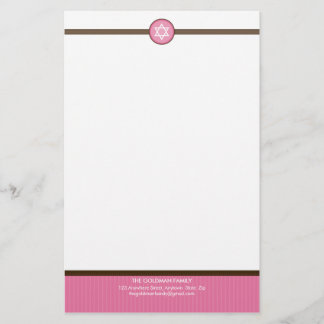 PERSONALIZED NOTEPAPER :: stripedstitch 3 Stationery