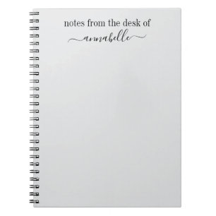 Personalized notes from the desk of notebook