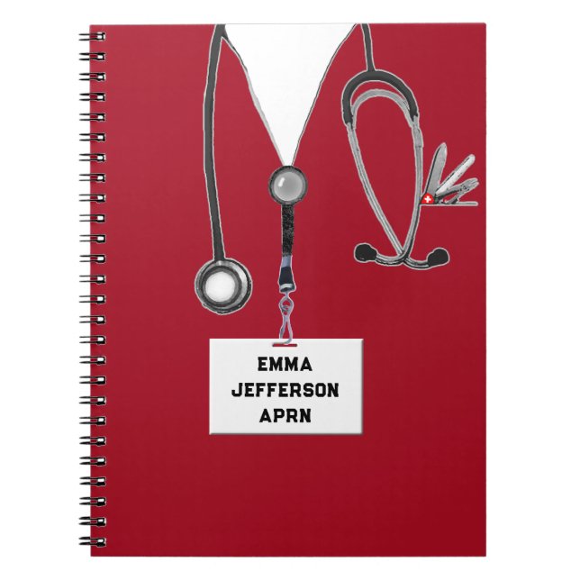 Personalized Nurse Gift Notebook (Front)