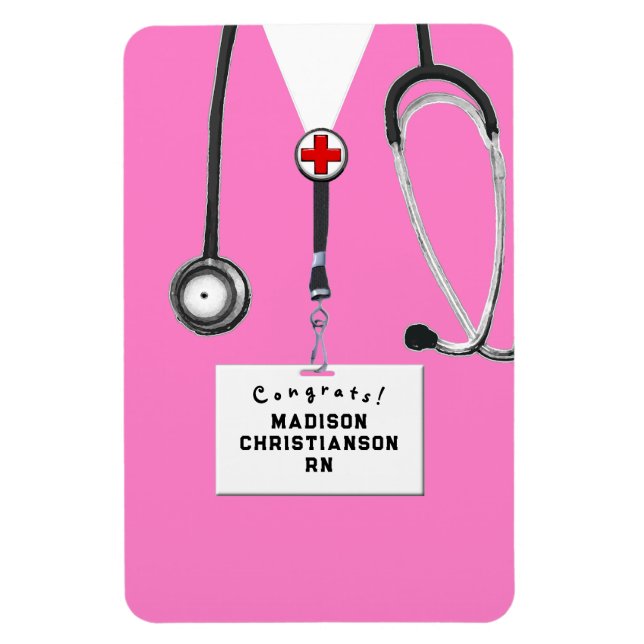 Personalized Nurse Graduation Gift Magnet (Vertical)