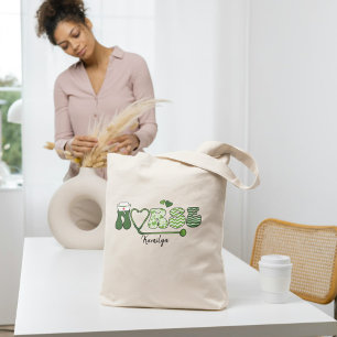 Personalized Nurse Name Tote Bag   Holiday Nurse G