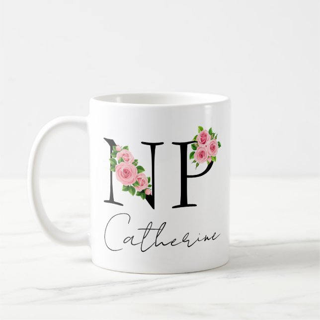 Personalized Nurse Practitioner Mug, Nurse Practit Coffee Mug (Left)