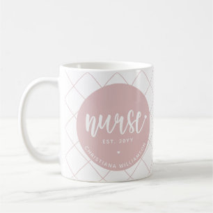Personalized Nurse RN graduation Elegant Coffee Mug