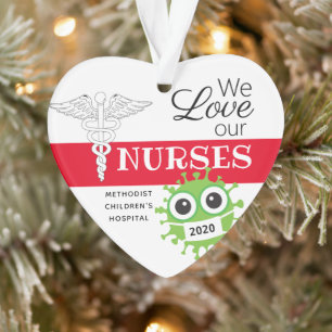 Personalized Nursing Medical Christmas Ornaments