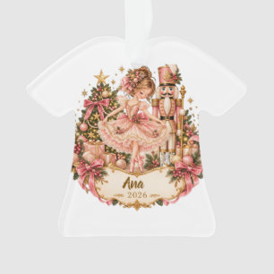 Personalized Nutcracker Ballerina Christmas Orname Ornament
