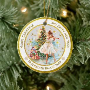 Personalized Nutcracker Ballet Christmas - Gift Ceramic Ornament