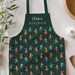 Personalized Nutcracker Cocktail Party Christmas Apron
