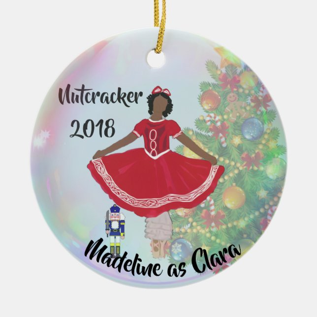 Personalized Nutcracker Ornament - Clara (Front)
