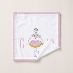 Personalized Nutcracker Sugar Plum Fairy Ballerina Wash Cloth