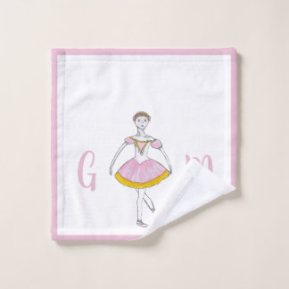 Personalized Nutcracker Sugar Plum Fairy Ballerina Wash Cloth