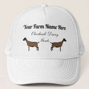 Personalized Oberhasli Dairy Goats Trucker Hat