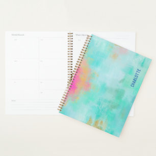 Personalized Ocean Joyride - Blue Turquoise Planner