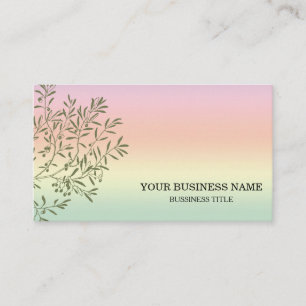 Personalized Olive Branch Catering Chef Business Card