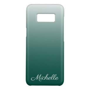 Personalized ombre gradient green Case-Mate samsung galaxy s8 case
