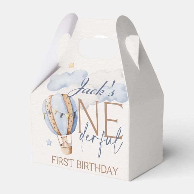 Personalized ONEderful 1st Birthday Favor Box (Front Side)