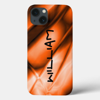 Personalized Orange Colored iPhone Tough Case