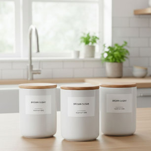 Personalized Organization Labels for Jars, Minimal