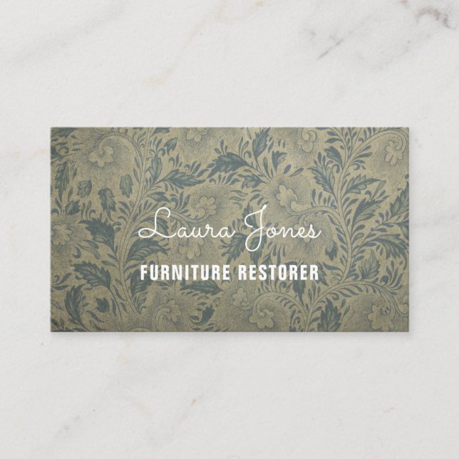 Personalized "Ornate Wallpaper" (American) Business Card (Front)