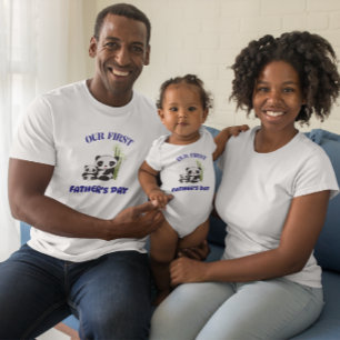 PERSONALIZED OUR FIRST FATHER'S DAY PANDA MATCHING T-Shirt