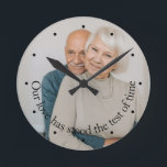 Personalized Our Love Has Stood The Test Of Time Round Clock<br><div class="desc">Design Your Own Personalized Our Love Has Stood The Test Of Time unique wall clock from Ricaso - 

Ideal for anniversaries ... </div>