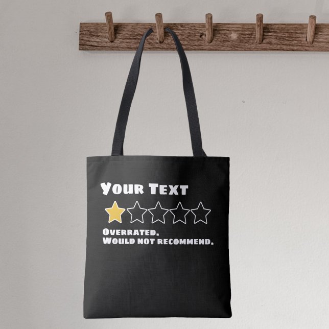 Personalized Overrated Would Not Recommend Tote Bag (Creator Uploaded)