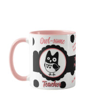 Personalized Owl-Some Teacher Mug
