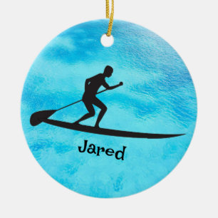 Personalized Paddleboarding Ornament