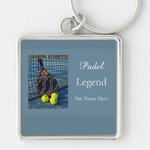 Personalized Padel Legend Gift for Him Key Ring