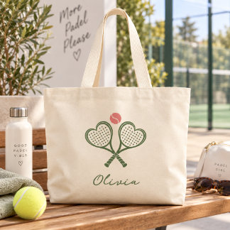 Personalized Padel Tote Bag Custom Name