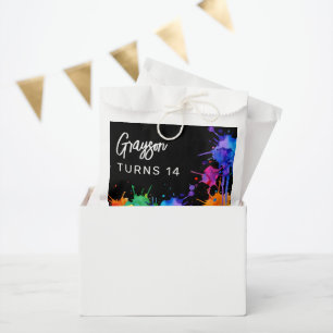 Personalized Paintballing Birthday Party Favour Bag
